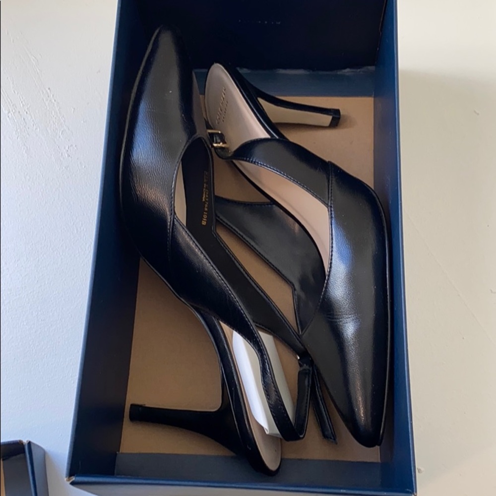 Cole Haan Kyle sling black leather shoes